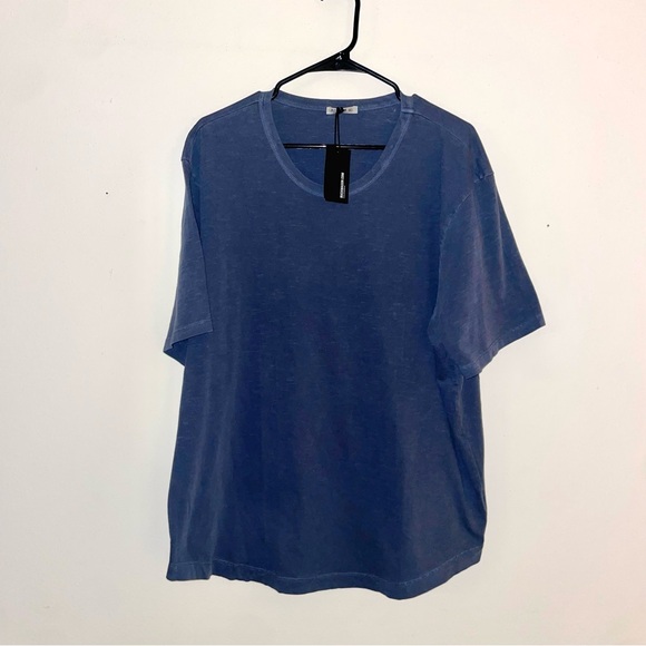 Buck Mason Slub Short Curved Hem Tee In Venice Wash - Picture 2 of 6